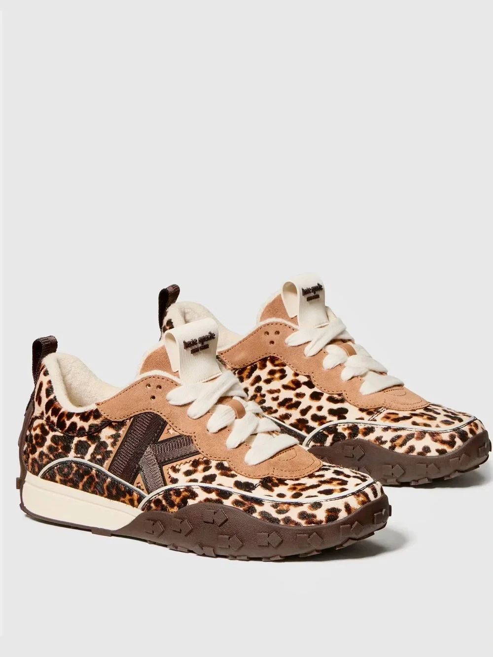 kate spade Leopard Print Sneakers in Brown and Cream